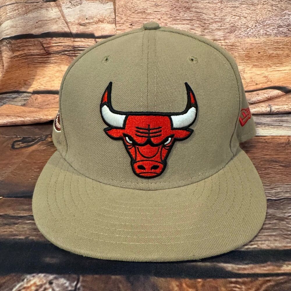 Chicago Bulls Hat New Era 9FIFTY Snapback Men's Adjustable Khaki NBA Eastern